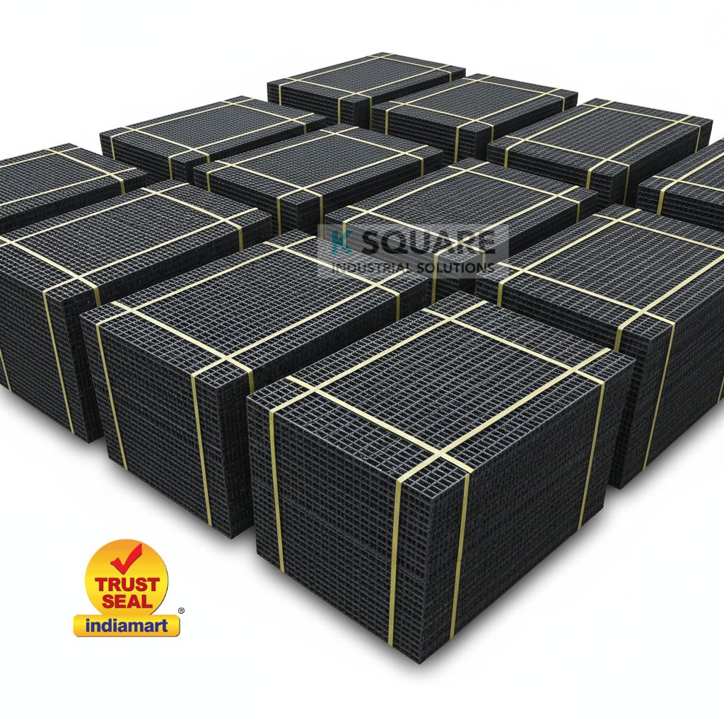 Black Painted Industrial Grating